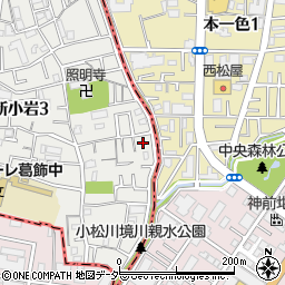 東京都葛飾区新小岩3丁目27-17周辺の地図