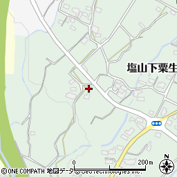 山梨県甲州市塩山下粟生野522周辺の地図