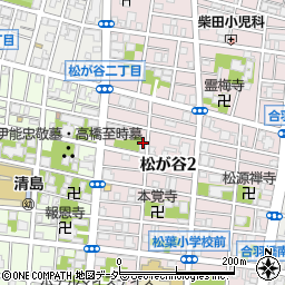 東京都台東区松が谷2丁目19-15周辺の地図