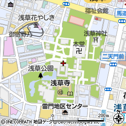 東京都台東区浅草2丁目3周辺の地図