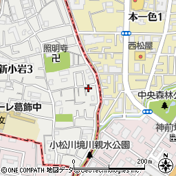 東京都葛飾区新小岩3丁目27-14周辺の地図