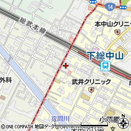 千葉県船橋市本中山3丁目22-11周辺の地図