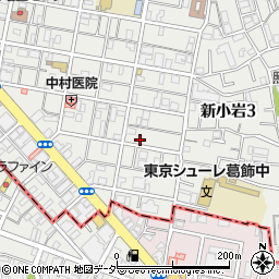 東京都葛飾区新小岩3丁目4-16周辺の地図