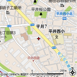 東京都江戸川区平井7丁目17周辺の地図
