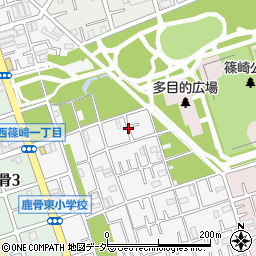 東京都江戸川区西篠崎1丁目15周辺の地図