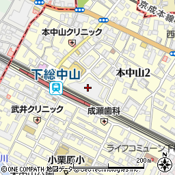 和幸 JR下総中山駅前売店周辺の地図