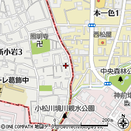 東京都葛飾区新小岩3丁目27-15周辺の地図