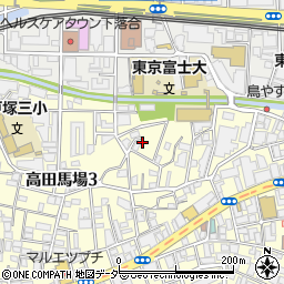 東京都新宿区高田馬場3丁目9周辺の地図