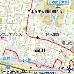東京都文京区目白台1丁目12-2周辺の地図