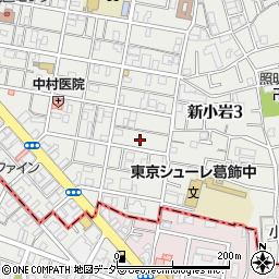 東京都葛飾区新小岩3丁目4周辺の地図