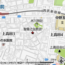 日本基督教団　聖書之友教会周辺の地図