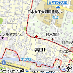 東京都文京区目白台1丁目12-3周辺の地図