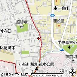 東京都葛飾区新小岩3丁目27-16周辺の地図