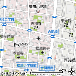 東京都台東区松が谷2丁目27-1周辺の地図