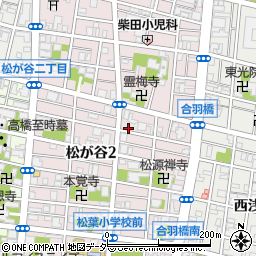 東京都台東区松が谷2丁目27-4周辺の地図