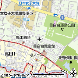 東京都文京区目白台1丁目7-14周辺の地図