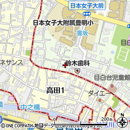 東京都文京区目白台1丁目9-17周辺の地図