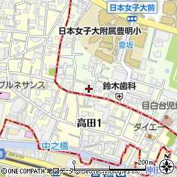 東京都文京区目白台1丁目12-9周辺の地図