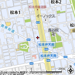 東京都江戸川区松本1丁目13周辺の地図