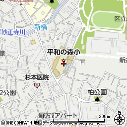 東京都中野区新井3丁目29周辺の地図
