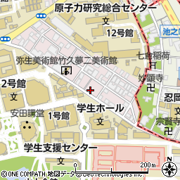 東京都文京区弥生2丁目3-2周辺の地図