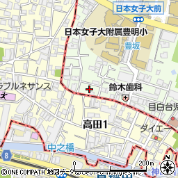 東京都文京区目白台1丁目12周辺の地図