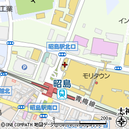 タイムズ昭島北口駐車場周辺の地図