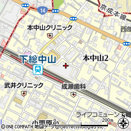 アイセイ薬局下総中山店周辺の地図