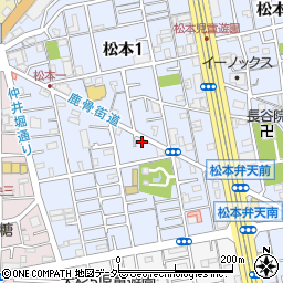 東京都江戸川区松本1丁目10周辺の地図