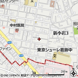 東京都葛飾区新小岩3丁目4-5周辺の地図