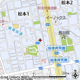 東京都江戸川区松本1丁目14-16周辺の地図