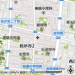 東京都台東区松が谷2丁目27-5周辺の地図