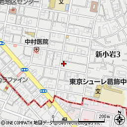 東京都葛飾区新小岩3丁目4-3周辺の地図