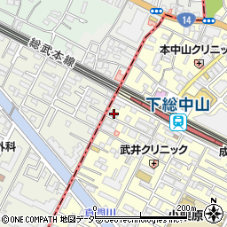 千葉県船橋市本中山3丁目21-10周辺の地図