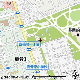 東京都江戸川区西篠崎1丁目10周辺の地図