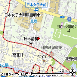 東京都文京区目白台1丁目7-10周辺の地図
