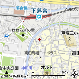 ＤＳ高田馬場周辺の地図