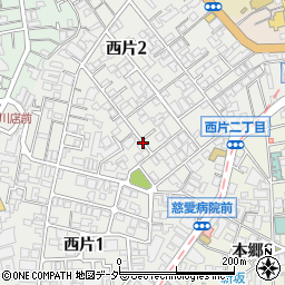 東京都文京区西片2丁目周辺の地図