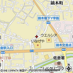 千葉県佐倉市鏑木町52-1周辺の地図