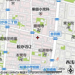 東京都台東区松が谷2丁目27周辺の地図