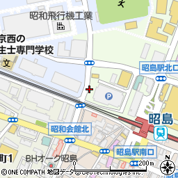 タイムズ昭島北口第４駐車場周辺の地図