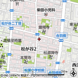 東京都台東区松が谷2丁目27-6周辺の地図