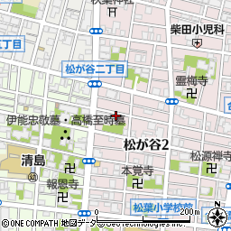 東京都台東区松が谷2丁目19-12周辺の地図