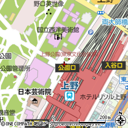 都立上野恩賜公園トイレ７周辺の地図