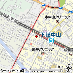 千葉県船橋市本中山3丁目21-16周辺の地図