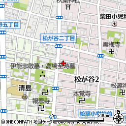 東京都台東区松が谷2丁目19-10周辺の地図