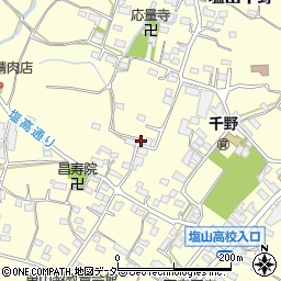 山梨県甲州市塩山千野3727周辺の地図