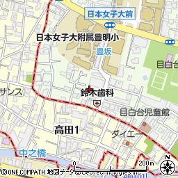 東京都文京区目白台1丁目9周辺の地図