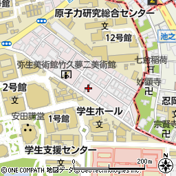 東京都文京区弥生2丁目3周辺の地図