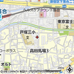 マンスリーレジステイズ高田馬場周辺の地図